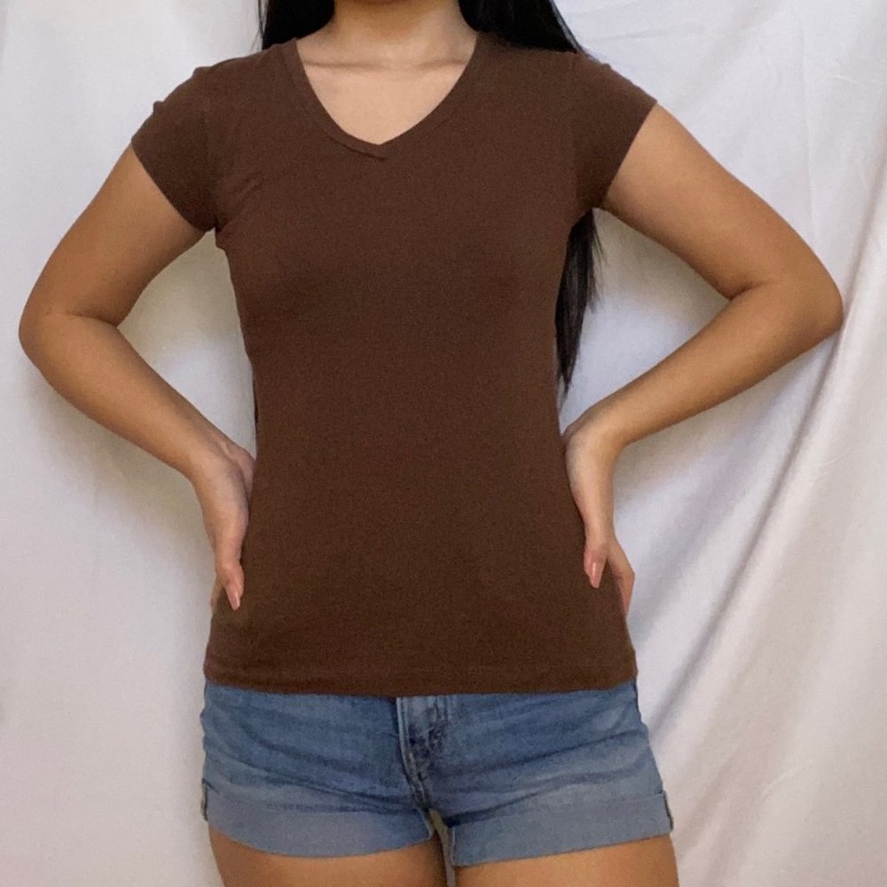 SO Brown V-Neck